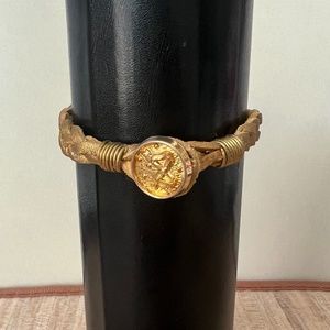 Handcrafted Golden-Braided Bracelet